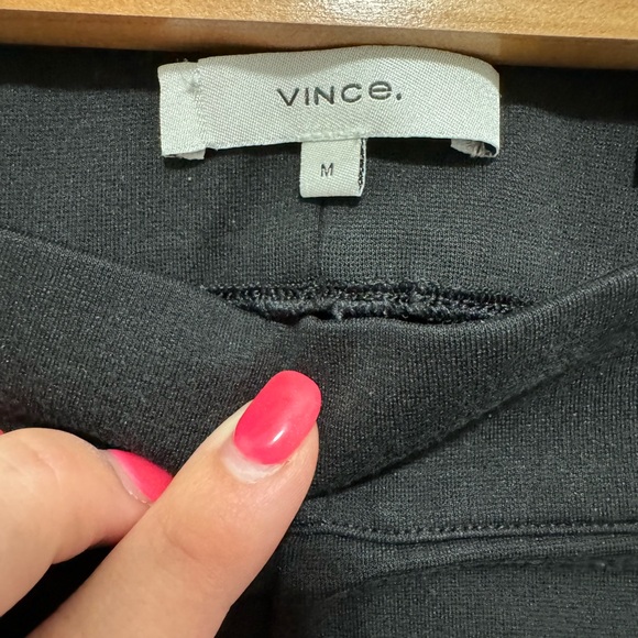 Vince women’s legging pants black size medium office casual stretch $295 retail! - Picture 7 of 7
